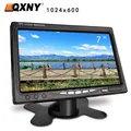 7 Inch Car Monitor TFT LCD 1024X600 Display Rear View Screen 12V/24V for Vehicle Backup Camera CCTV