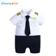 Cartoon Newborn Baby Clothes Boys Rompers Summer Baby Girls Clothes Cotton Short Sleeve Bow Tie