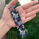 Fashion Koi sakura blossom in blue Keychains Keyrings Hanging Holder Bag Car Wallet Trinket Keychain