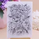 Alinacutle Clear Stamps Large Peony Stamp Bloom Floral DIY Scrapbooking Card Album Paper Craft