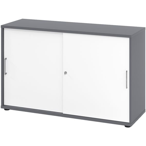 HAMMERBACHER Schiebetürenschrank »Z-Line« 2 OH grau, 120x74.8x40 cm