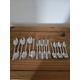Vintage Stainless Steel Cutlery 18 Piece 6 Desert Spoons 6 Desert Forks 6 Tea Spoons Circa 1970s