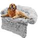 Eummy Soft Plush Dog Bed Wear-resistant and Waterproof Dog Sofa Bed Cushion with Non-slip Bottom Washable Durable Sofa Chair Pet Bed Dog Cat Sleeping Mats for Outdoor Travel Home Car Using