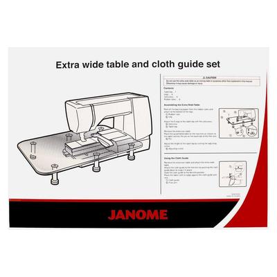 Janome Extra Wide Table with Cloth Guide Fits MC8900, 8200, 7700 & More!