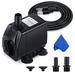 CWKJ Fountain Pump 880GPH Submersible Water Pump Durable 60W Outdoor Fountain Water Pump with 6.5ft Power Cord 3 Nozzles for Aquarium Pond Fish Tank Water Pump Hydroponics Backyard Fountain
