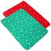 NUOLUX 2Pcs Christmas Theme Pet Cat Dog Bed Mats Pad Warm Sofa Mat Pet Supplies