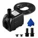 CWKJ Fountain Pump 400GPH Submersible Water Pump Durable 25W Outdoor Fountain Water Pump with 6.5ft Power Cord 3 Nozzles for Aquarium Pond Fish Tank Water Pump Hydroponics Backyard Fountain