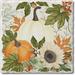 Absorbent Stone Tumbled Tile Coasters, Farmhouse Pumpkins, Set of 4