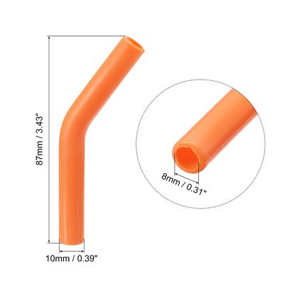 8pcs Silicone Straw Elbows Tip Fit for 6mm/0.24