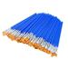 50 Pcs Flat Paint Brushes Small Brush Bulk for Detail Painting Calligraphy Set for Beginners Hand Pencil Sharpener with Your My Favorite B to B about B with Fancy Pen Mechanical Pencils for School