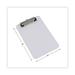 1PC Universal Plastic Clipboard with Low Profile Clip 0.5\\ Clip Capacity Holds 5 x 8 Sheets Clear