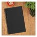 1PC Cambridge Wirebound Business Notebook 1-Subject Wide/Legal Rule Black Linen Cover (80) 8 x 5 Sheets