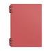 COFEST Coil Notebook 2 Pcs A5 Thick Plastic Hardcover Ruled 5 Color 60 Sheets-120 Pages Journals For Study And Notes Memo Notepads For Office School Travel. Red