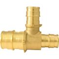 1 PK Apollo Retail 3/4 In. x 1/2 In. x 1/2 In. Barb Brass Reducing PEX A Tee