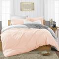 Twin/Twin XL Size Egyptian Cotton 1000 Thread Count Duvet Cover Reversible Ultra Soft & Breathable 3 Piece Luxury Soft Wrinkle Free Cooling Sheet (1 Duvet Cover with 2 Pillowcases Peach)