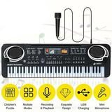 61 Keys Kids Electronic Keyboard Piano With Microphone Musical Instrument USB Digital Electric Organ Gifts Toys for children