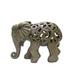 Nature s Mark 8 H Elephant Decor Resin Statue Hand-Carved Elephant Figurine Home Decorative Accent
