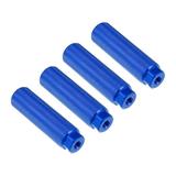 Unique Bargains 2 Pair 110x38mm Universal Aluminum Alloy Bicycle Footrest Pegs Rearset Footpegs Fit 3/8 Inch Axles Blue