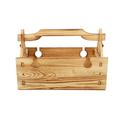 NUOLUX Folding Picnic Basket Table 2-in-1 Wooden Folding Picnic Table Storage Basket