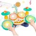 Kids Drum Set Baby Toys - Toddler Drum Set Ages 1-3 with Microphone Musical Instruments Piano Toddler Toys Baby Drum Set for 1 Year Old Boys Girls Gifts Baby Musical Toys for 6 to 12 Months(Blue)