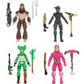 Fortnite Alchemist Squad Mode 4 Figure Pack - 4 Inch King Flamingo Prickly Patroller Bigfoot Elite Agent Collectible Action Figures Plus 5 Harvesting Tools 4 Weapons 4 Building Materials