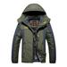 Elainilye Fashion Women s Windproof Ski Jacket Clearance Outdoor Cycling Warm Cotton Coat Plush And Thickened Jacket Hooded Coat Windbreaker