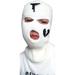 GRNSHTS 3-Hole Full Face Cover Thermal Knit Ski Mask Winter Balaclava Cap for Outdoor Sports (White)