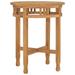 Andoer Bistro Table Ã˜23.6 x23.6 Solid Teak Wood