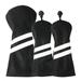 CXDa 3Pcs Golf Club Head Covers Thicker Materials Wear Resistant Accessory Golf Hybrid Club Head Covers for Golf Lover