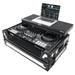 ProX XS-DDJ1000WLTWH ATA Flight Case for Pioneer DDJ-1000 FLX6 SX3 DJ Controller with Laptop Shelf 1U Rack Space and Wheels - White Black