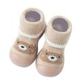 ZMHEGW Toddler Kids Baby Boys Girls Shoes First Walkers Thickened Warm Cute Cartoon Socks Shoes Antislip Shoes Prewalker Sneaker Outfit Moccasins Baby Boy I N C Shoes Toddler Tennis