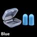 1/5 Pairs Box Packed Anti-noise Rebound Sleeping Earplugs Polyurethane Foam Tapered Shape Earmuffs BLUE 5 PCS