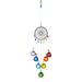 VerPetridure Crystal Pendant Flower-Shaped Colorful 20Mm Ball Chakra Crystal Glass Angel Rainbow Collection Suncather