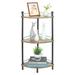 Aibohayi 3-Tier Corner Shelf Multipurpose Corner Display Rack Industrial Storage Corner Shelving fo