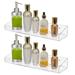 YestBuy Acrylic Floating Wall Display Shelvesï¼ŒClear Bathroom Shelves Wall Mounted Non Drilling Thic