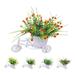 Yirtree Artificial Flower 1 Set Simulation Flower Float Realistic Water Free Beautiful Fresh Keeping Fake Bell Orchid Bike Wedding Decor Artificial Bell