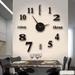 Tepsmf Wall Clock Design Mirror Surface Wall Decorative Sticker Watches large Wall Clocks For Living Room Decor DIY Wall Clock Wall Clock