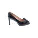 Stuart Weitzman Heels: Pumps Stilleto Feminine Black Solid Shoes - Women's Size 9 - Almond Toe