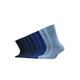 Socken S.OLIVER "Socken Kinder Strümpfe mit weichem Bund Baumwolle Pflegeleicht" Gr. 39/42, blau (blue) Kinder Socken