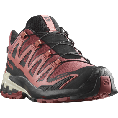 Trailrunningschuh SALOMON "XA PRO 3D V9 GORE-TEX W", Gr. 38, rot (bordeaux), Synthetik, Textil, sportlich, Schuhe, wasse