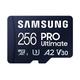 Samsung PRO Ultimate microSD-Karte + SD-Adapter, 256 GB, Für Smartphones, Drohne und Action-Cam , UHS-I U3, 200 MB/s Lesen, 130 MB/s Schreiben,‎ MB-MY256SA/WW