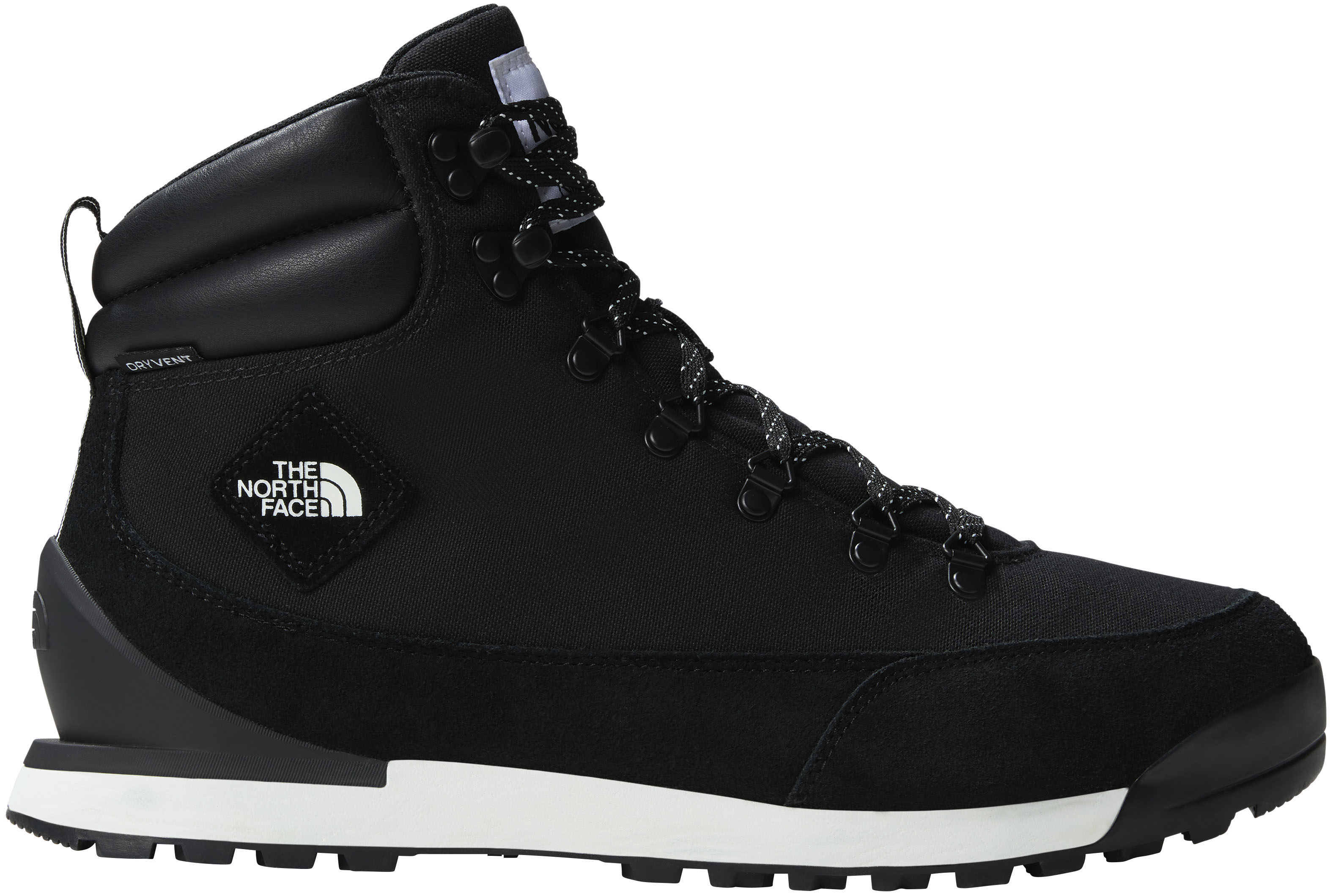 Schnürboots THE NORTH FACE "M BACK-TO-BERKELEY IV TEXTILE WP", Gr. 44,5, schwarz, Leder, Schuhe Schnürboots, wasserdicht, Topseller