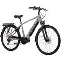 E-Bike SAXONETTE "Premium Sport (Diamant)" E-Bikes Gr. 48 cm, 28 Zoll (71,12 cm), silberfarben E-Bikes