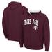 Men's Colosseum Maroon Texas A&M Aggies Arch & Logo 3.0 Full-Zip Hoodie