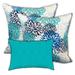 HomeRoots Polyester Indoor/Outdoor Pillow Cover & Insert Set Polyester in Blue | 19 W x 1 D in | Wayfair 1000472870