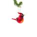 The Holiday Aisle® Fidelio Glass Cardinal Hanging Figurine Ornament Glass in Black/Red/Yellow | 5 H x 3.25 W x 2.25 D in | Wayfair