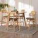 Corrigan Studio® Larane 4 - Person Dining Set Wood in Brown | 36 H x 35.4 W x 35.4 D in | Wayfair A91E3895229D4426A3FB1349AF9FC531