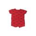Carter's Short Sleeve Outfit: Red Bottoms - Size 6 Month