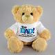 Top Dad Personalised Teddy Bear Soft Toys - Personalised | This Cute And Cuddly Teddy Bear Makes A Wonderful Gift Idea