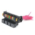 12 V Car Fuse Box 15-way Wire Fuse Block Box Multi-circuit Control Box Car Wire Fuse Holder with